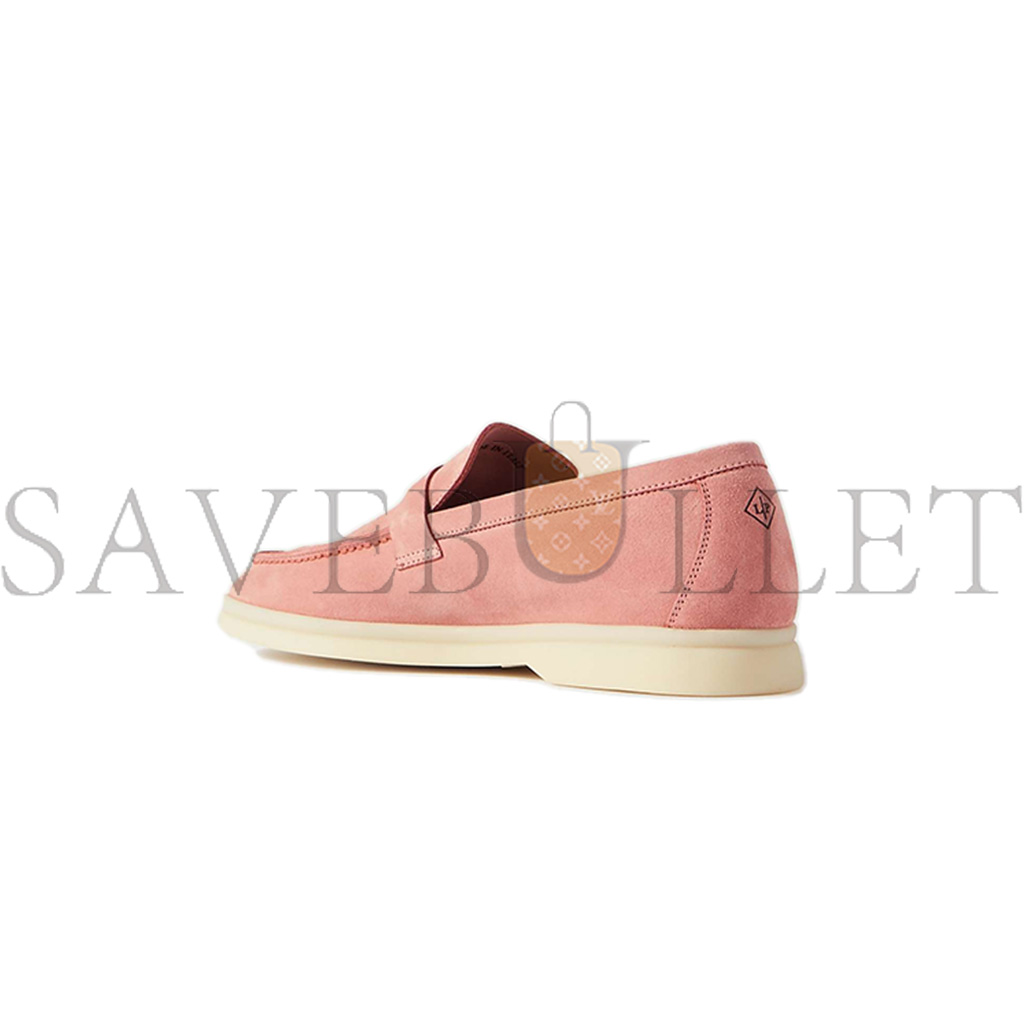 L**o p*ana summer charms walk suede loafers in pink fan1518